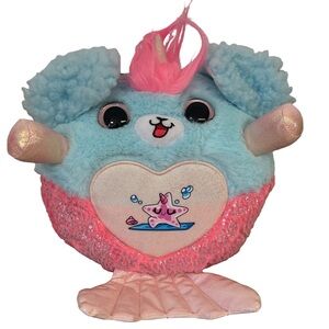 Rainbocorn VGC, Plush Stuffed Unicorn - Blue and Pink, no tears or pulls